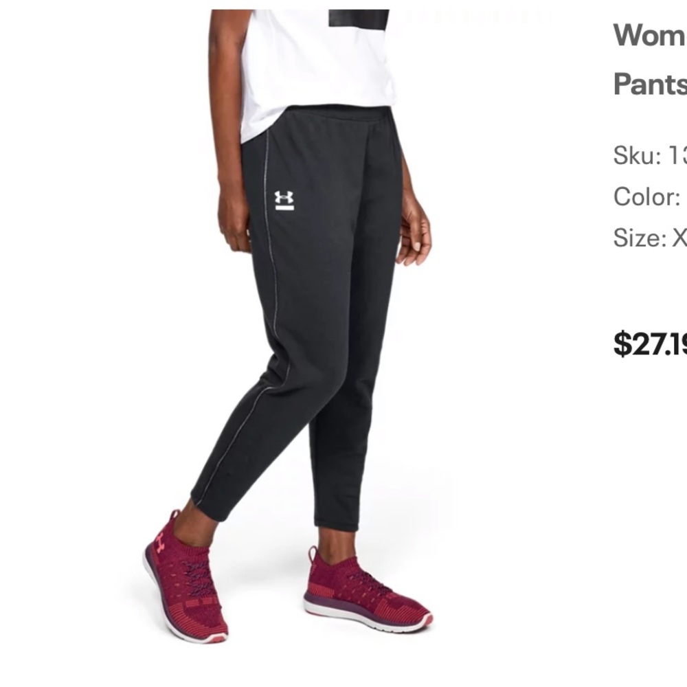 Under armour black joggers. Women’s xl